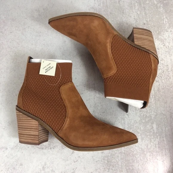 NEW Cole Haan suede bootie 8 8.5 - Picture 4 of 6